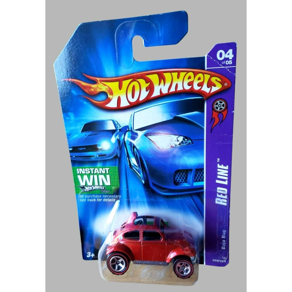 2006 Hot Wheels BAJA BUG VOLKSWAGEN Metallic RED Orange RED LINE SERIES 4/5 1:64